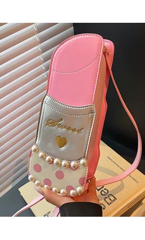 Sweet Pembe Ruj Şeklinde Çanta