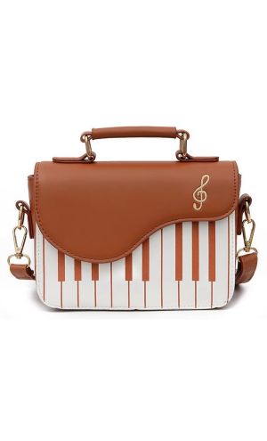 Piyano Çanta Kahverengi