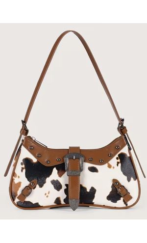İnek Desenli Kovboy Çanta