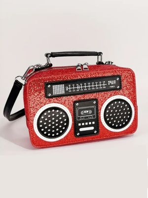 Retro Parlak Radyo Çanta