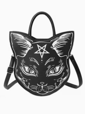 Gotik Kara Kedi Çanta