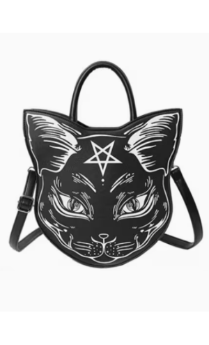 Gotik Kara Kedi Çanta