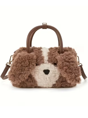 Mini Peluş Köpek Çanta
