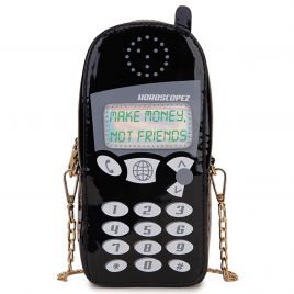 Retro Siyah Cep Telefonu Çanta